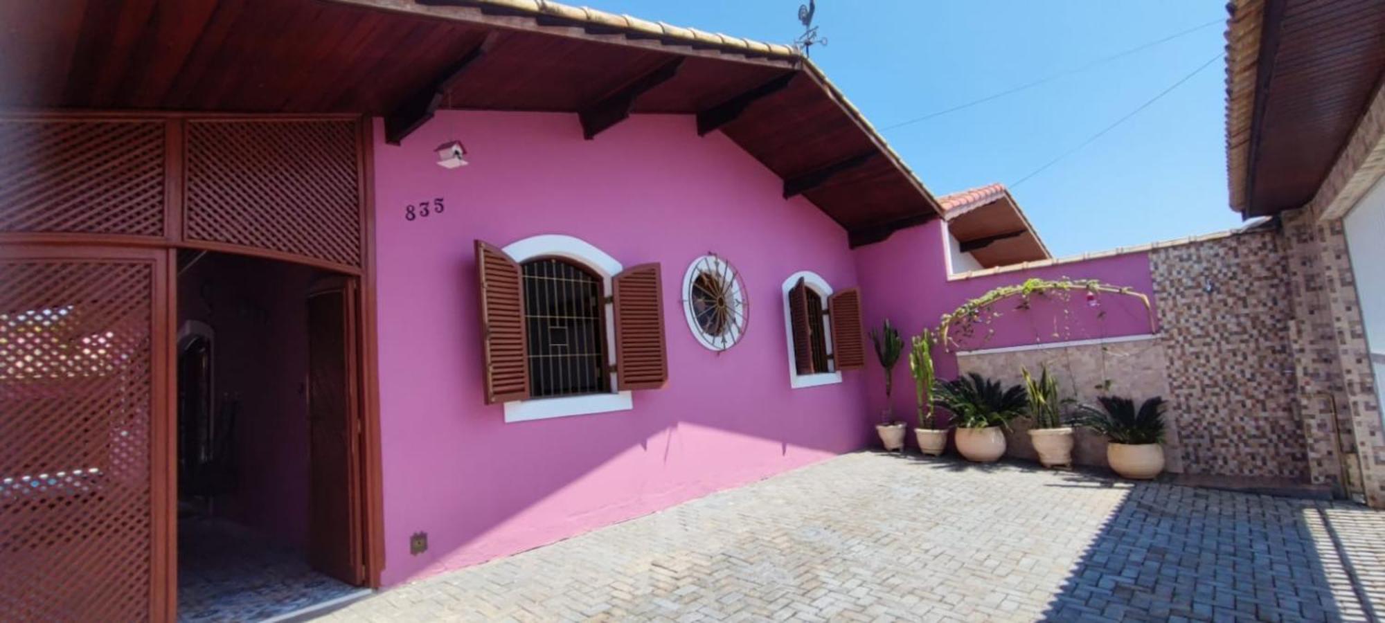 Casa Rosa De Peruibe - Casa De Temporada 3 Dormitorios, 10 Hospedes, Piscina, Wi-Fi, Netflix, 800 Metros Da Praia Exteriér fotografie